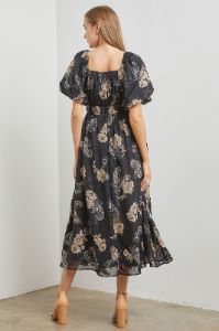 Black Printed Maxi Dress sold by Pinkblush