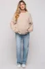 Beige Chunky Loose Knit Maternity Sweater sold by Pinkblush