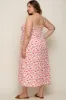 Ivory Square Neck Smocked Plus Maternity Midi Dress sold by Pinkblush