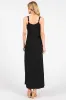 Black Textured Stripe Side Slit Maxi Dress sold by Pinkblush