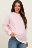 Light Pink Striped Maternity Pullover Top sold by Pinkblush