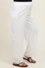 Ivory Ribbed Side Pocket Maternity Lounge Pants sold by Pinkblush