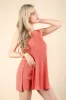 Coral Knit Sleeveless Sweater Shorts Set sold by Pinkblush