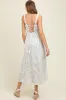 Light Blue Smocked Cotton Floral Sleeveless Maternity Maxi Dress sold by Pinkblush