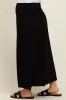 Black Foldover Waist Side Slit Maternity Maxi Skirt sold by Pinkblush