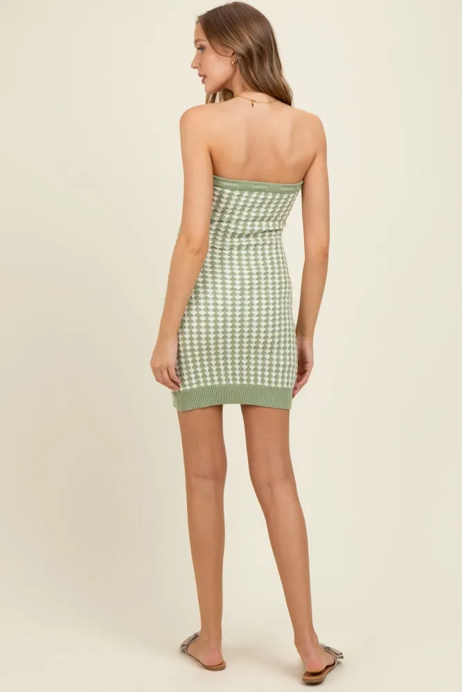 Sage Soft Color Mixed Sweater Tube Maternity Dress sold by Pinkblush product image thumbnail 4