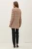 Mocha Fine Knit Striped Open Cardigan sold by Pinkblush