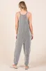Charcoal Ribbed Sleeveless Jumpsuit sold by Pinkblush
