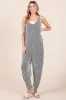 Charcoal Ribbed Sleeveless Jumpsuit sold by Pinkblush