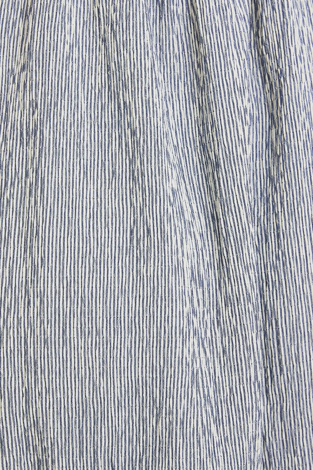 Navy Stripe Back Button Up Cutout Mini Dress sold by Pinkblush product image thumbnail 5