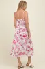 Pink Floral Sleeveless Piping Detail Maternity Midi Dress sold by Pinkblush