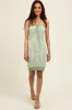 Sage Soft Color Mixed Sweater Tube Dress sold by Pinkblush
