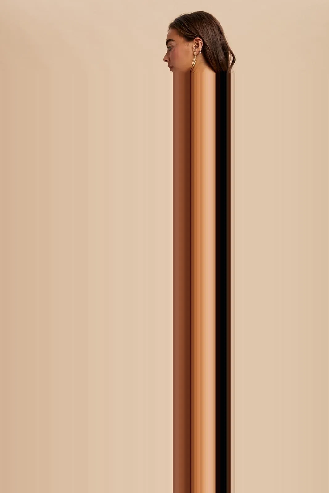 Brown Lace Inset Smocked Maxi Dress sold by Pinkblush product image thumbnail 4