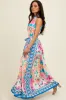 Pink Floral Border Print Halter Maxi Dress sold by Pinkblush