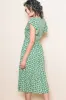 Green Floral Smocked Midi Dress sold by Pinkblush