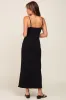 Black Ribbed Sleeveless Maxi Dress sold by Pinkblush