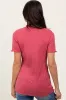 Mauve Ribbed Short Sleeve Top sold by Pinkblush