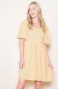 Yellow Floral Smocked Tie Back Maternity Dress sold by Pinkblush