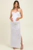 Ivory Spring Floral Print Sleeveless Maternity Dress sold by Pinkblush