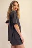 Black Washed Oversized Boxy Tee sold by Pinkblush