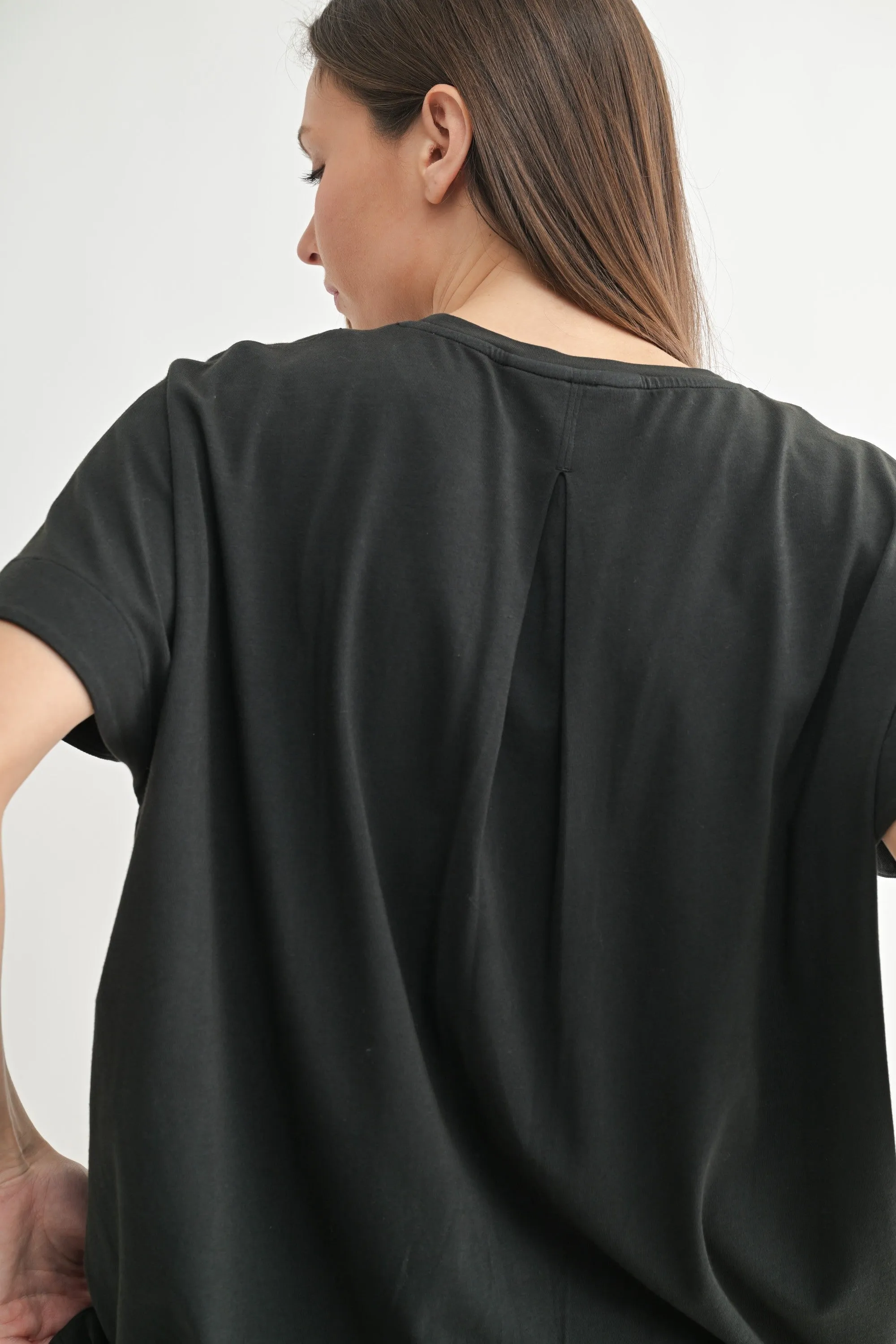 Black Slouchy Short Sleeve Tee sold by Pinkblush product image thumbnail 2