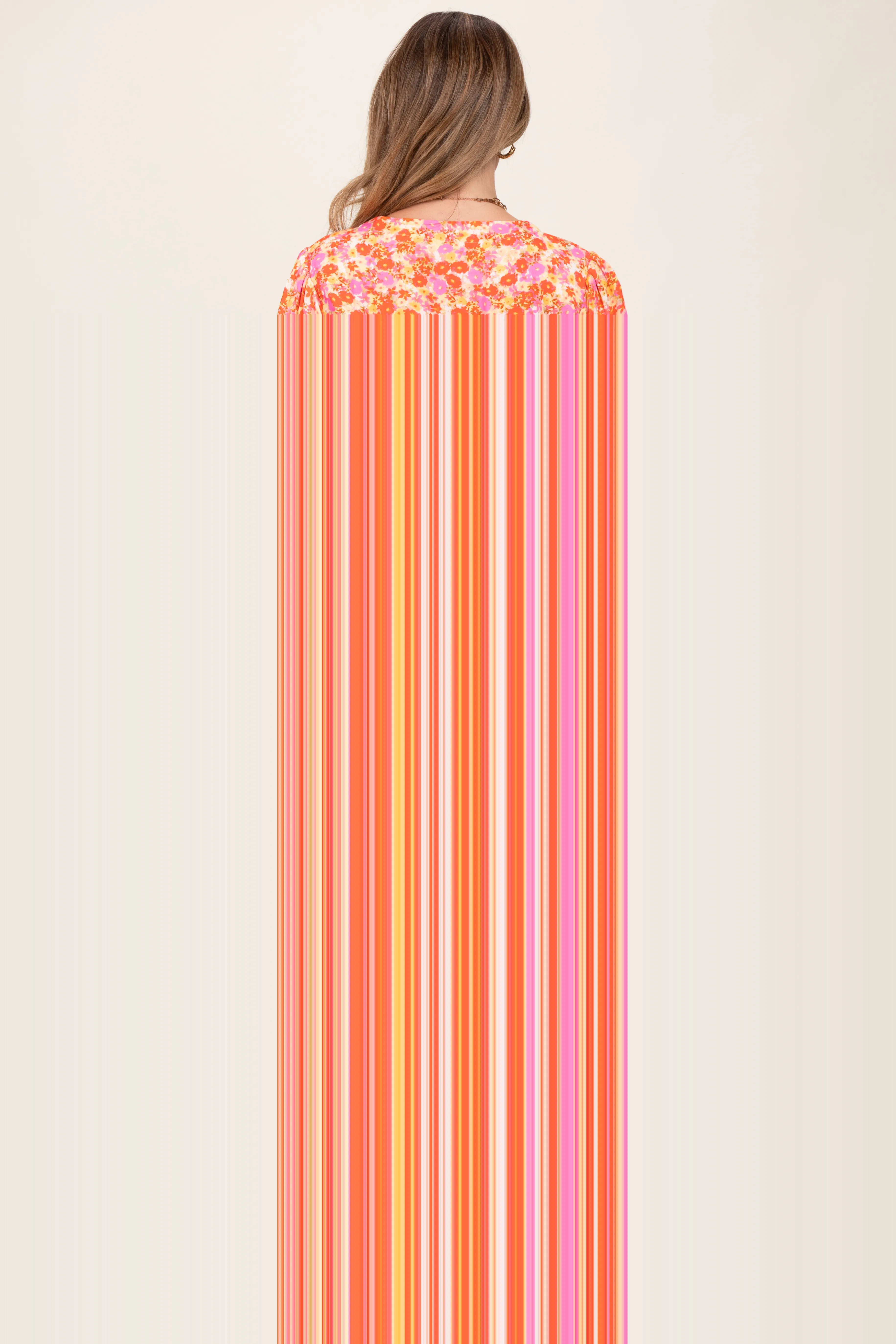 Pink Floral Button Down V-Neck Short Sleeve Maternity Dress sold by Pinkblush product image thumbnail 2