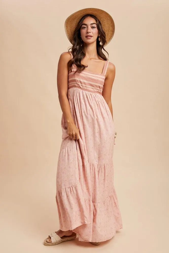 Pink Border Print Sleeveless Maxi Dress sold by Pinkblush product image thumbnail 2