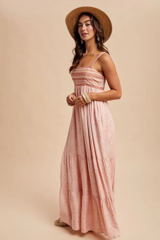 Pink Border Print Sleeveless Maxi Dress sold by Pinkblush product image thumbnail 3