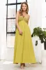 Lime Crochet Contrast Beaded Halter Neck Maxi Dress sold by Pinkblush