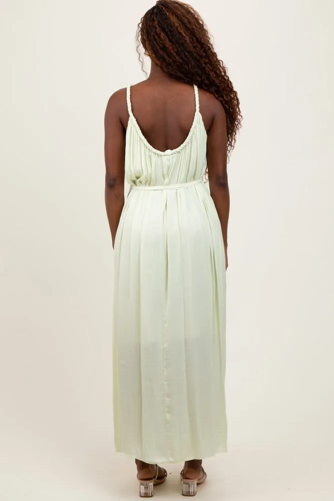 Light Mint Braided Neckline Maxi Dress sold by Pinkblush product image thumbnail 4