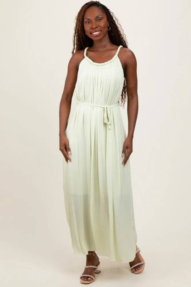 Light Mint Braided Neckline Maxi Dress sold by Pinkblush product image thumbnail 2