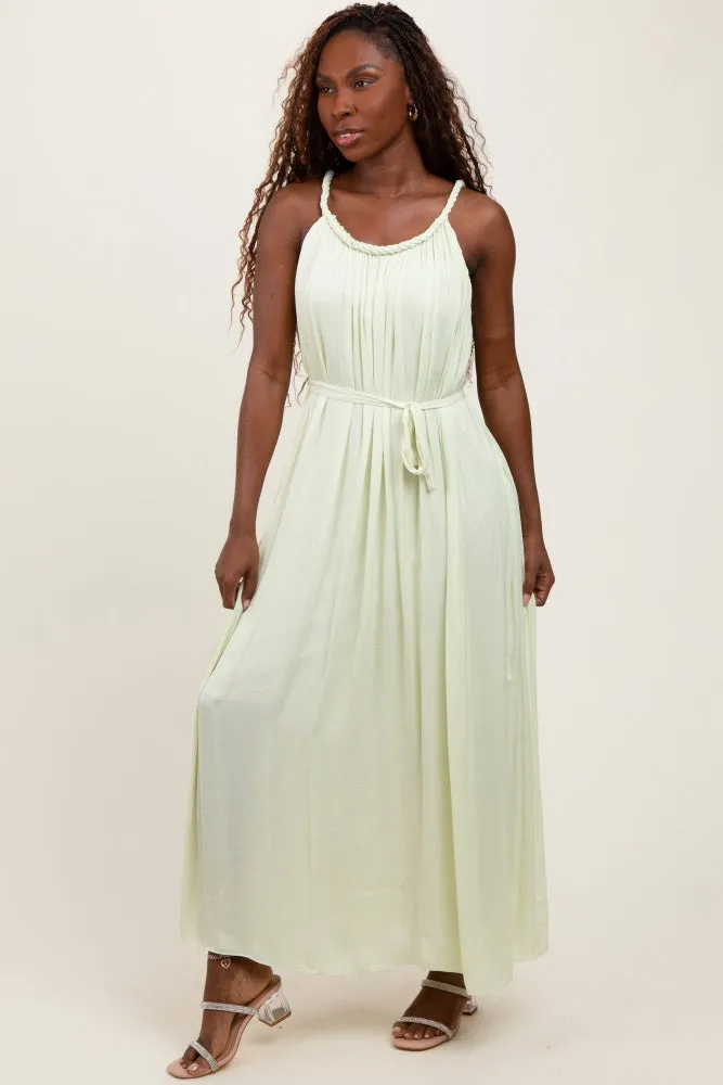 Light Mint Braided Neckline Maxi Dress sold by Pinkblush product image thumbnail 3