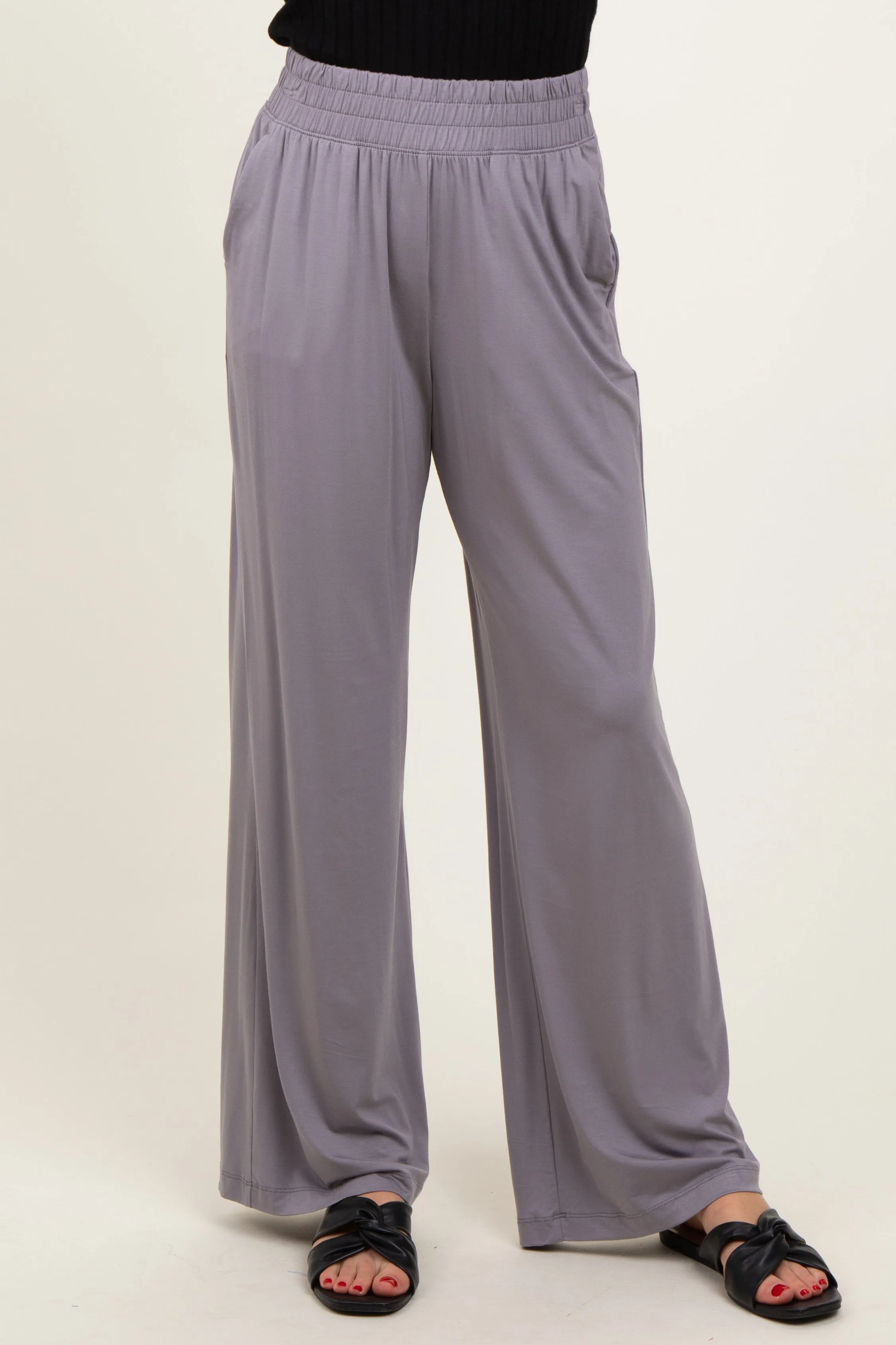 Mocha Basic Wide Leg Pocketed Pants sold by Pinkblush product image thumbnail 3