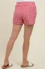 Red Gingham Button Accent Maternity Shorts sold by Pinkblush