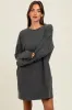 Charcoal Oversized Long Sleeve Maternity T-Shirt Dress sold by Pinkblush