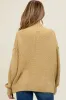 Yellow Chunky Knit Open Maternity Cardigan sold by Pinkblush
