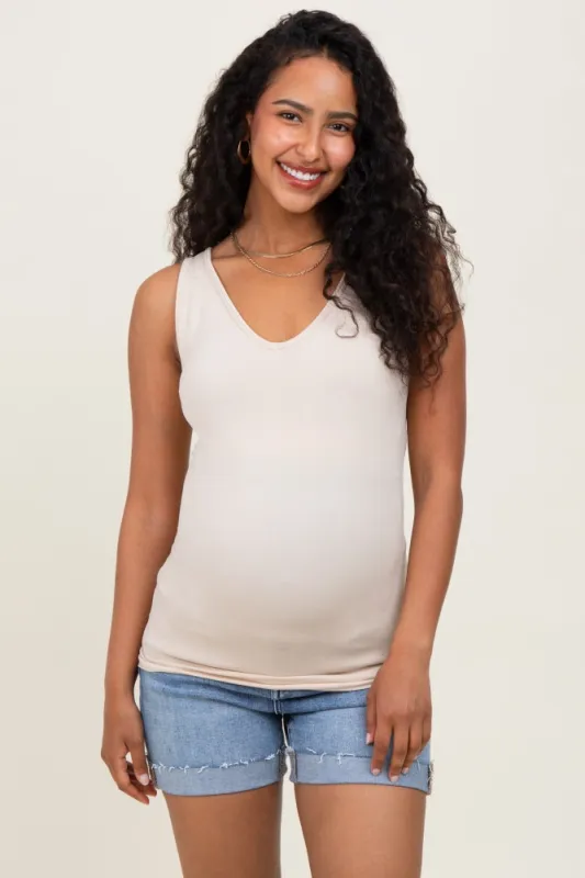 Blue Raw Cut Hem Cuffed Maternity Jean Shorts sold by Pinkblush