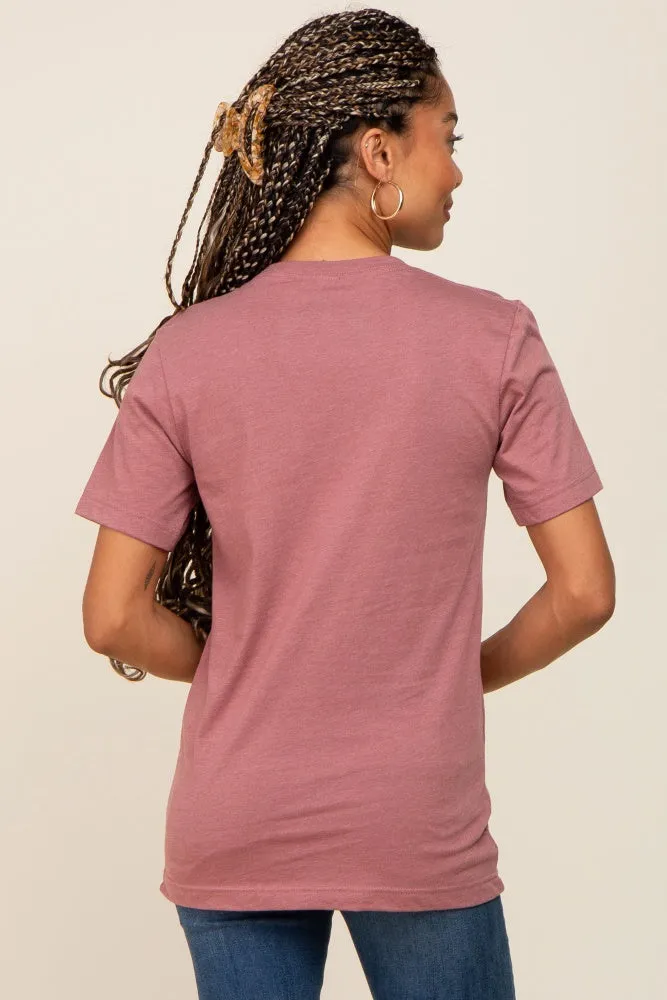 Mauve Mother Graphic Top sold by Pinkblush product image thumbnail 3