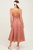 Red Plaid Double Strap Sleeveless Midi Dress sold by Pinkblush