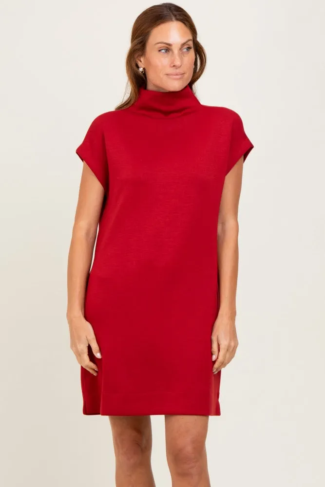 Rust Mock Neck Mini Dress sold by Pinkblush product image thumbnail 2