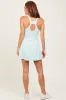 Light Aqua Tennis Racerback Romper Dress sold by Pinkblush