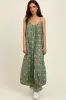 Olive Tile Mosaic Printed Cami Maternity Jumpsuit sold by Pinkblush