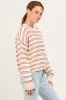 Pink Multicolor Stripe Sweater sold by Pinkblush