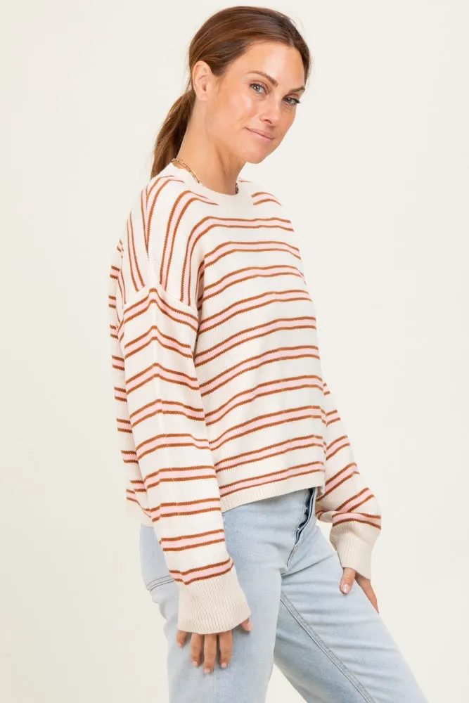 Pink Multicolor Stripe Sweater sold by Pinkblush product image thumbnail 3