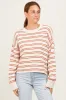 Pink Multicolor Stripe Sweater sold by Pinkblush