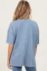 Blue Washed Oversized Boxy Maternity Tee sold by Pinkblush