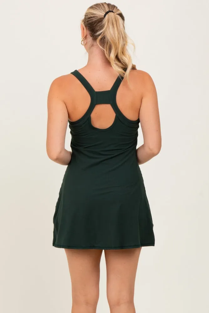 Dark Forest Green Tennis Racerback Romper Dress sold by Pinkblush product image thumbnail 4