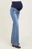 Blue Vintage Wash Bootcut Maternity Jeans sold by Pinkblush