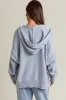Light Blue Oversized Sweater Knit Hoodie sold by Pinkblush