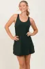 Dark Forest Green Tennis Racerback Maternity Romper Dress sold by Pinkblush